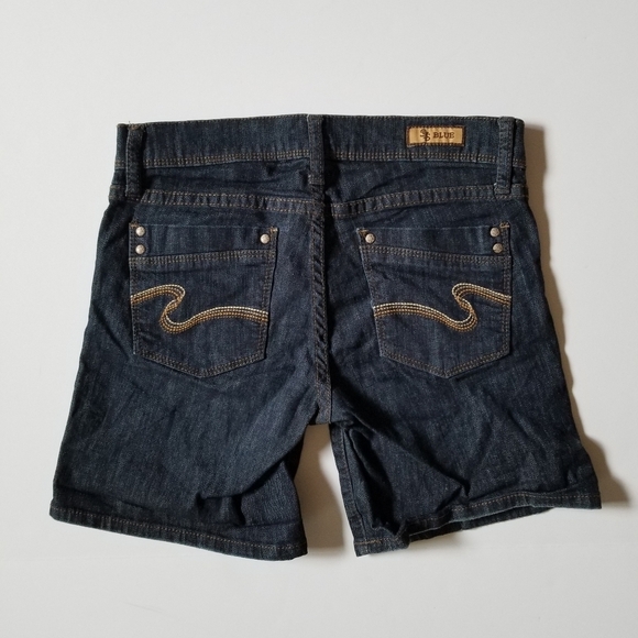 ☀️ STS Blue Dark Wash Denim Bermuda Shorts - Picture 2 of 6